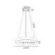 PENDANT LUMINAIRE LED 32W 2560LM CCT BLACK METAL D40XH8CM KALLISTA - изображение 2