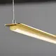 ^PENDANT LIGHTING LED 20W 3000K 1600LM BRASS MEALLIC 100Χ5ΧH150CM ATLANTIS - изображение 2