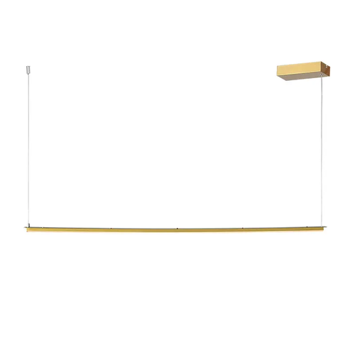 ^PENDANT LIGHTING LED 20W 3000K 1600LM BRASS MEALLIC 100Χ5ΧH150CM ATLANTIS