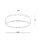 CEILING LUMINAIRE LED 48W DIMMER CCT LM WHITE METAL D60XH14CM APOLLO - изображение 2