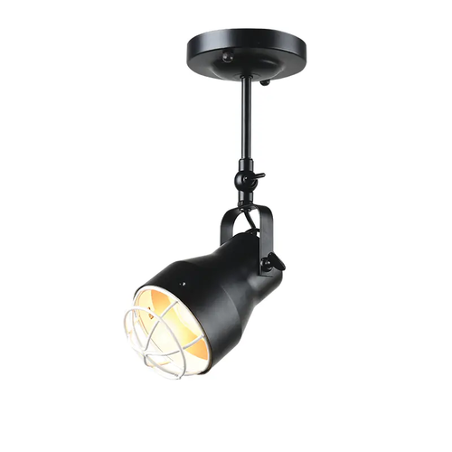 NETTO ПЛАФОН 1ΧΕ27 МЕТАЛ ЧЕРЕН БЯЛА РЕШЕТКА Φ10XH36CM DAKOTA