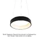 PENDANT LUMINAIRE LED 48W DIMMER CCT 5350LM BLACK METAL D60XH120CM APOLLO