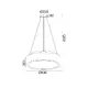 PENDANT LUMINAIRE LED 48W DIMMER CCT 5350LM BLACK METAL D60XH120CM APOLLO - изображение 2