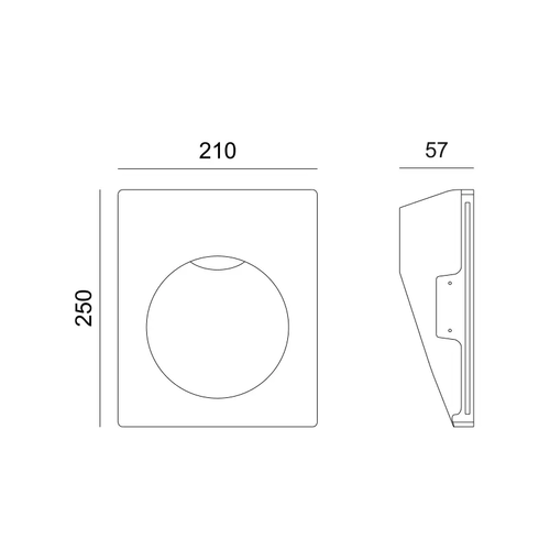 ^LED GYPSUM TRIMLESS STEP LUMINAIRE SKYE CREE 1.5W 3000K 150LM 230V AC RA80 - изображение 2