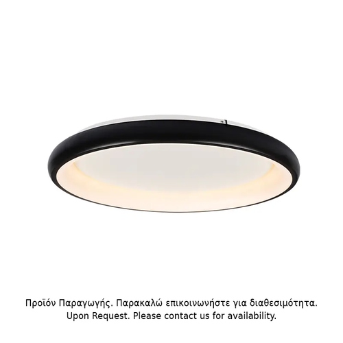 CEILING LIGHT LED 73W DIMMER CCT 5250LM BLACK METAL D81XH8,5CM DIANA