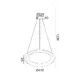 PENDANT LUMINAIRE LED 36W DIMMER CCT 3470LM WHITE METAL D41XH120CM DIANA - изображение 3