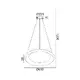 PENDANT LIGHT LED 45W DIMMER CCT 3600LM WHITE METAL D61XH8,5CM DIANA - изображение 2