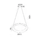 ПЕНДЕЛ LED 73W ДИМИРУЕМ CCT 5250LM БЯЛ МЕТАЛ D81XH8,5CM DIANA - изображение 2