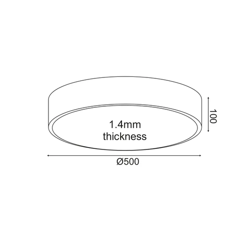 ПЛАФОН LED 50W 4800LM CCT ЧЕРЕН МЕТАЛ D50XH10CM OPTIMUS - изображение 2