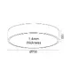 CEILING LUMINAIRE LED 60W 5600LM CCT BLACK METAL D75XH10CM OPTIMUS - изображение 2