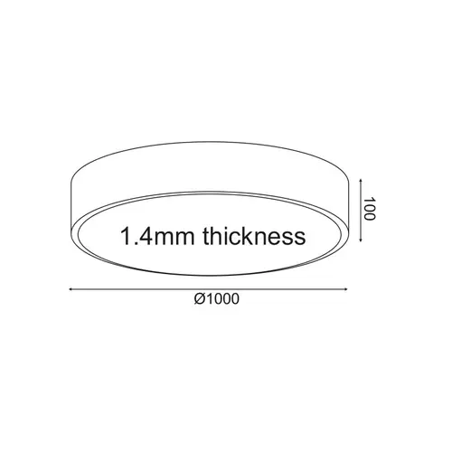 ПЛАФОН LED 100W 9500LM CCT БЯЛ МЕТАЛ D100XH10CM OPTIMUS - изображение 3