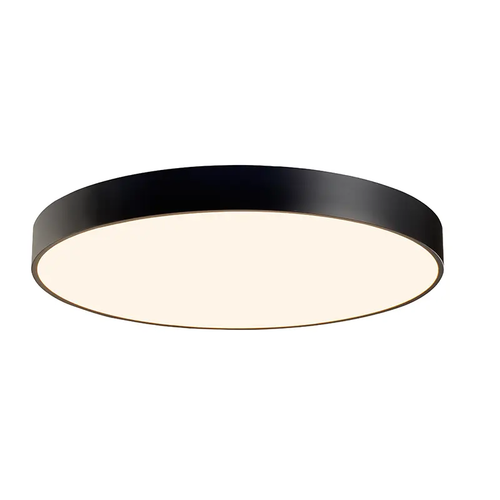 CEILING LUMINAIRE LED 100W 9500LM CCT BLACK METAL D100XH10CM OPTIMUS