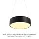 PENDANT LUMINAIRE LED 32W 3180LM CCT WHITE METAL D35XH140CM OPTIMUS