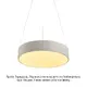 PENDANT LUMINAIRE LED 50W 4800LM CCT WHITE METAL D50XH135CM OPTIMUS