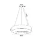 PENDANT LUMINAIRE LED 50W 4800LM CCT BLACK METAL D50XH135CM OPTIMUS - изображение 2