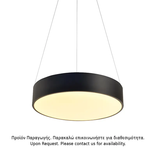 PENDANT LUMINAIRE LED 50W 4800LM CCT BLACK METAL D50XH135CM OPTIMUS