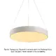 PENDANT LUMINAIRE LED 60W 5600LM CCT WHITE METAL D75XH130CM OPTIMUS