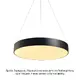 PENDANT LUMINAIRE LED 60W 5600LM CCT BLACK METAL D75XH130CM OPTIMUS
