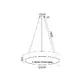 PENDANT LUMINAIRE LED 100W 9500LM CCT WHITE METAL D100XH120CM OPTIMUS - изображение 3