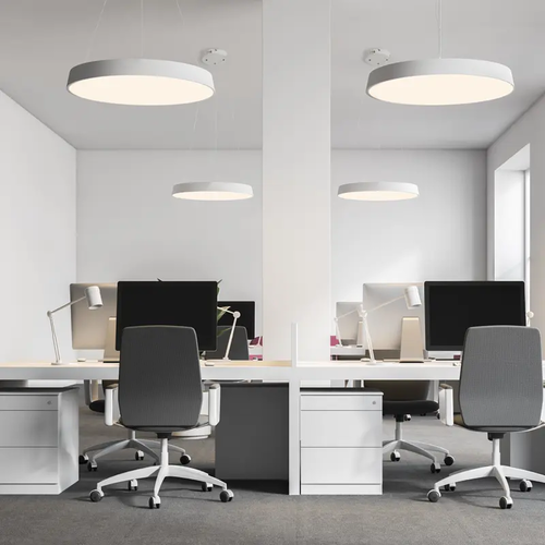PENDANT LUMINAIRE LED 100W 9500LM CCT WHITE METAL D100XH120CM OPTIMUS - изображение 2