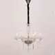 ^PENDANT 6XE14 CLEAR CRYSTAL + CHROME METALΦ54×Η178CM VIOLET