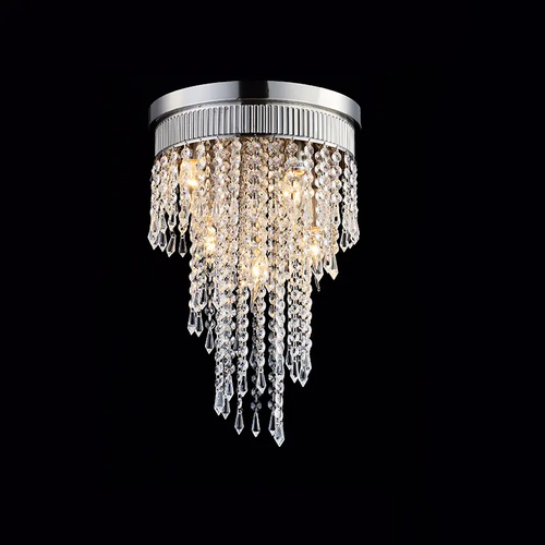 PENDANT 5XE14 CRYSTAL+NICKEL Φ30ΧΗ47CM ITEA