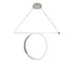 NETTO PENDANT LIGHTING LED 43W 3000K 2580LM CHROME ALUMINUM 88Χ17ΧΗ120CM ZERO