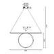 NETTO PENDANT LIGHTING LED 43W 3000K 2580LM CHROME ALUMINUM 88Χ17ΧΗ120CM ZERO - изображение 2