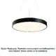PENDANT LUMINAIRE LED 100W 9500LM CCT BLACK METAL D100XH120CM OPTIMUS