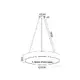 PENDANT LUMINAIRE LED 100W 9500LM CCT BLACK METAL D100XH120CM OPTIMUS - изображение 2