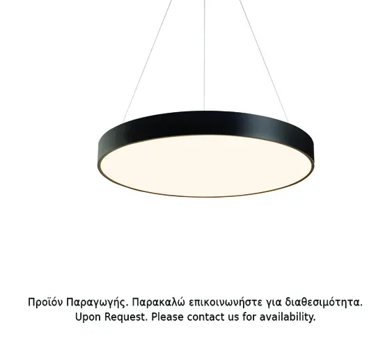 PENDANT LUMINAIRE LED 100W 9500LM CCT BLACK METAL D100XH120CM OPTIMUS
