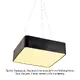 PENDANT LUMINAIRE LED 40W 4000LM CCT BLACK METAL 48X48XH140CM EMERY