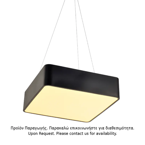 PENDANT LUMINAIRE LED 40W 4000LM CCT BLACK METAL 48X48XH140CM EMERY