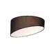 CEILING LIGHT 3ΧΕ27 BLACK FABRIC+ACRYLIC Φ40ΧΗ18CM PABLO