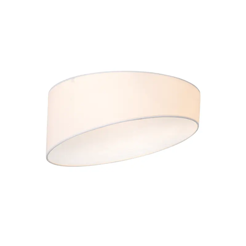 CEILING LIGHT 3ΧΕ27 WHITE FABRIC+ACRYLIC Φ40ΧΗ18CM PABLO