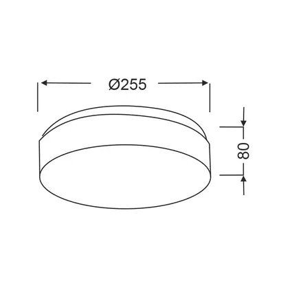 ТАВАННА СВЕТЛИНА БЯЛО СТЪКЛО 1x40W Φ25 PARFAIT
