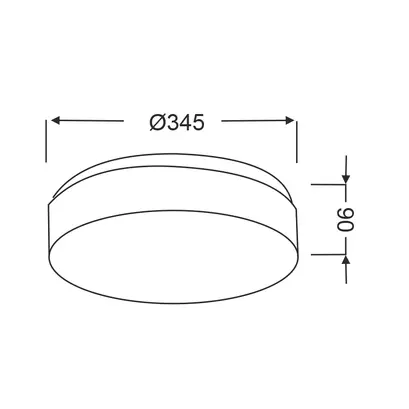 ТАВАННА СВЕТЛИНА БЯЛО СТЪКЛО 2x40W Φ34 PARFAIT