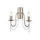 NETTO WALL MOUNTED 2XE14 METAL NICKEL+CRYSTAL+CHAIN 17,5X31,5X31,7CM