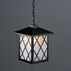 NETTO PENDANT 1XE27 METAL BLACK+GLASS 26Χ26ΧΗ120CM
