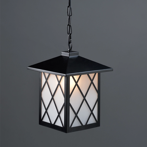 NETTO PENDANT 1XE27 METAL BLACK+GLASS 26Χ26ΧΗ120CM