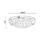 WALL MOUNTED/CEILING 2XE27 WHITE GLASS MOTIVE+METAL Φ30ΧΗ10CM SCILLA - изображение 3