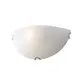 WALL MOUNTED 1XE27 WHITE GLASS MOTIVE+METAL 30Χ15Χ10CM SCILLA