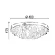 WALL MOUNTED/CEILING 3XE27 CRYSTAL GLASS+METAL Φ40ΧΗ12CM FORCE - изображение 3