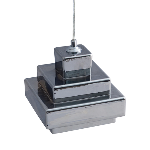 NETTO PENDANT GLASS GREY D17CM 1ΧG9