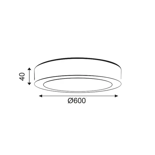NETTO ROUND W CEIL. LED SLIM PANEL 50W 3000K 4000Lm 230V Φ600x40mm Ra80 - изображение 2