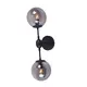 WALL MOUNTED 2XE14 METAL BLACK+ TINTED GLASS BOMBAY - изображение 4
