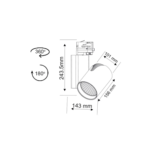 СИВА ЛЕД ПЪТНА СВЕТЛИНА 35W 3.000K 4WIRES 24° 2500LM 230V Ra80 - изображение 2