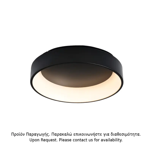 ЛЕД ТАВАНА СВЕТЛИНА 48W ДИМЕР 3000K 2630LM ЧЕРЕН METAЛ D60XH14CM APOLLO