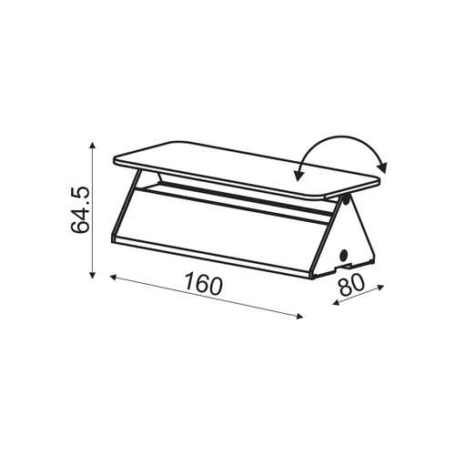 WALL MOUNTED LED 5W 3000K ALUMINUM WHITE 16X8X5,5CM PYRAMID - изображение 2