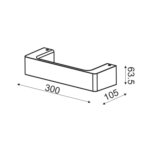 ОСВЕТИТЕЛНО ТЯЛО ЛЕД  6W 3000K БЯЛ АЛУМИН 30Χ6,4Χ10,5CM FOGA - изображение 2